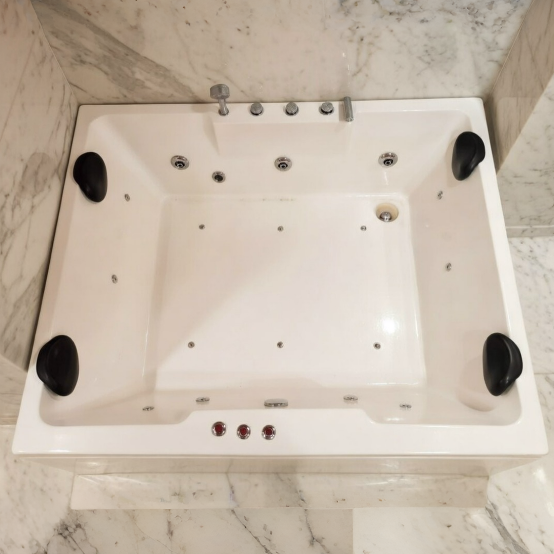 1 (2) AquaBath Luxury 6×6 Jacuzzi Bathtub - Image 1