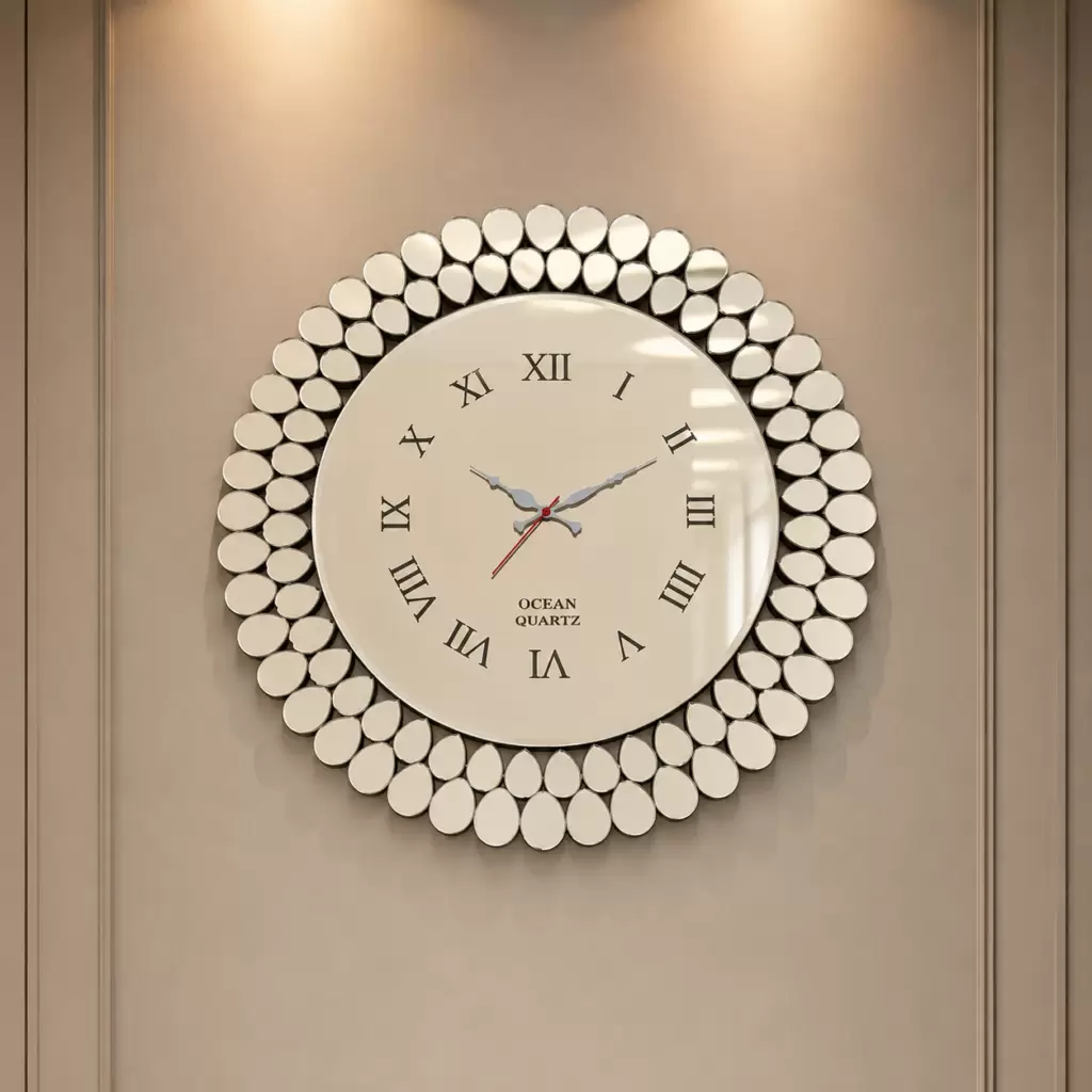 AquaBath 2D Lazer Watch 24x24 Inches Decorative Designer Wall Clock