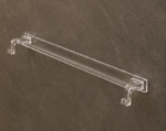 Close-Up View of AquaBath Transparent ABS Wall Mounted Towel Rod