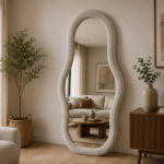 AquaBath Designer Irregular Floor Mirror Front View 18 × 24 Inches