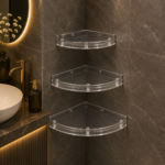 AquaBath Jumbo Corner Set 3 Pcs premium ABS plastic wall mounted bathroom corner shelves