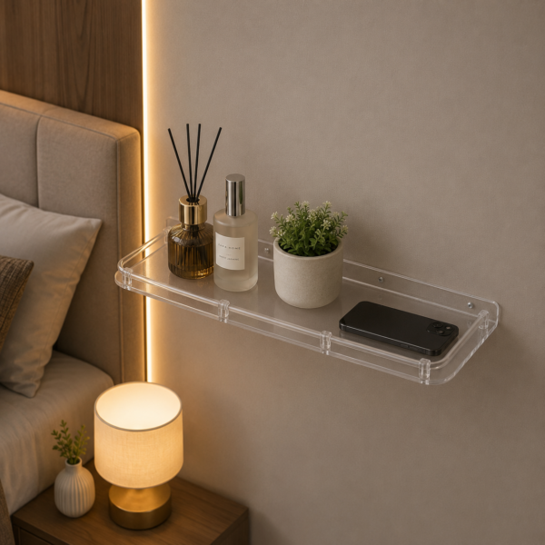 AquaBath Multipurpose Shelf 18 premium ABS plastic wall mounted storage shelf