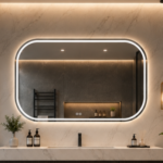 AquaBath Premium LED Mirror Front View 24 × 18 Inches