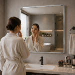 AquaBath Stainless Steel Frame Mirror – Lifestyle View
